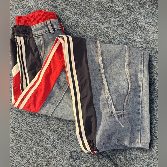 NEW Women’s Y2K High Waist Hip Hop Casual Trendy Baggy Pants Size L - Picture 5 of 13